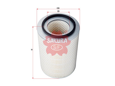 SAKURA,, Air Filter (Element), AY120-HD502, A-1310, HINO