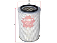SAKURA,, Air Filter (Element), S1780-12850., A-1311, HINO
