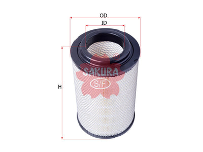 ไส้กรองอากาศ(ไส้กรอง) SAKURA, 17801-3360, A-1324M, HINO (123750)