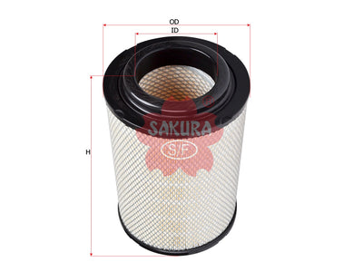ไส้กรองอากาศ(ไส้กรอง) SAKURA, S1780-13360, A-1324, HINO (123749)