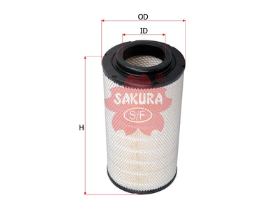 SAKURA,, Air Filter (Element), 17801-JAA10, A-1325, HINO