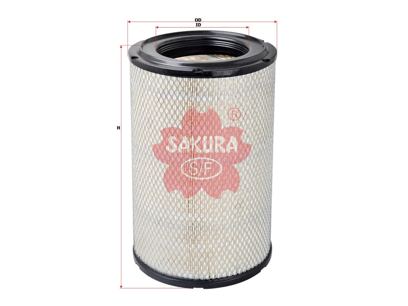 กรองอากาศ(ไส้กรอง) SAKURA, V9112-2026, A-1327, HINO (126178)