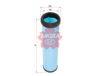 ไส้กรองอากาศ(ไส้กรอง) SAKURA, 17801-JAA20, A-1330, HINO (126176)