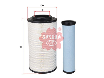SAKURA,, Air Filter (Element), 17801-3380+17801-3390, A-1331-S, HINO