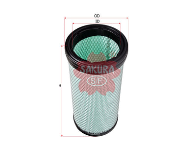 SAKURA,, Air Filter (Element), 17801-3460, A-1336M, HINO