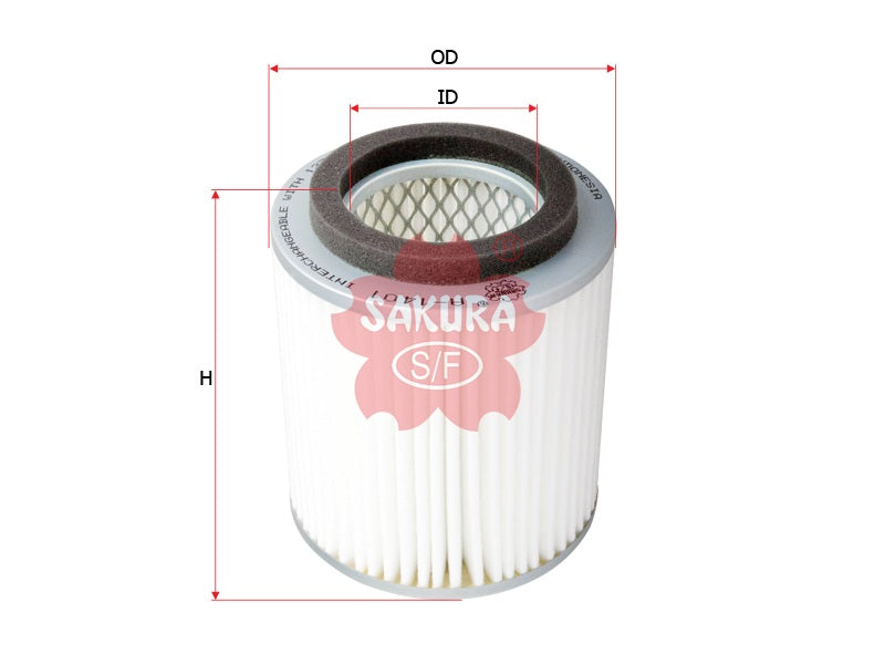 ไส้กรองอากาศ(ไส้กรอง) SAKURA, V9112-S203, A-1401, SUZUKI (124193)