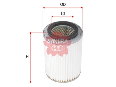 SAKURA,, Air Filter (Element), 13780-77500, A-1403, SUZUKI