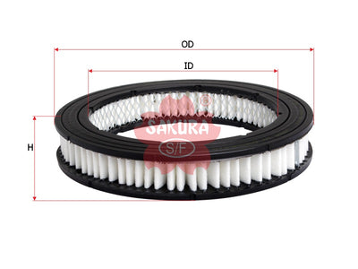 SAKURA,, Air Filter (Element), 25043292, A-1406, PONTIAC