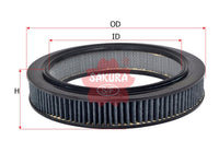 ไส้กรองอากาศ(ไส้) SAKURA, 13780-60B00, A-1407, SUZUKI (123826)