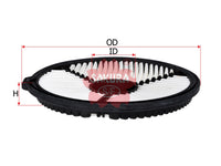 SAKURA,, Air Filter (Element), V9112-S106, A-1409, SUZUKI