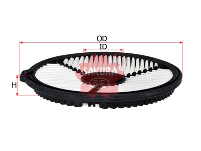 SAKURA,, Air Filter (Element), V9112-S106, A-1409, SUZUKI