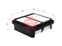 Air Filter (ဒြပ်စင်)၊ SAKURA၊ V9112-S001၊ A-1419၊ SUZUKI (123954)