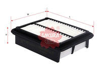 SAKURA,, Air Filter (Element), V9112-S009, A-1423, SUZUKI