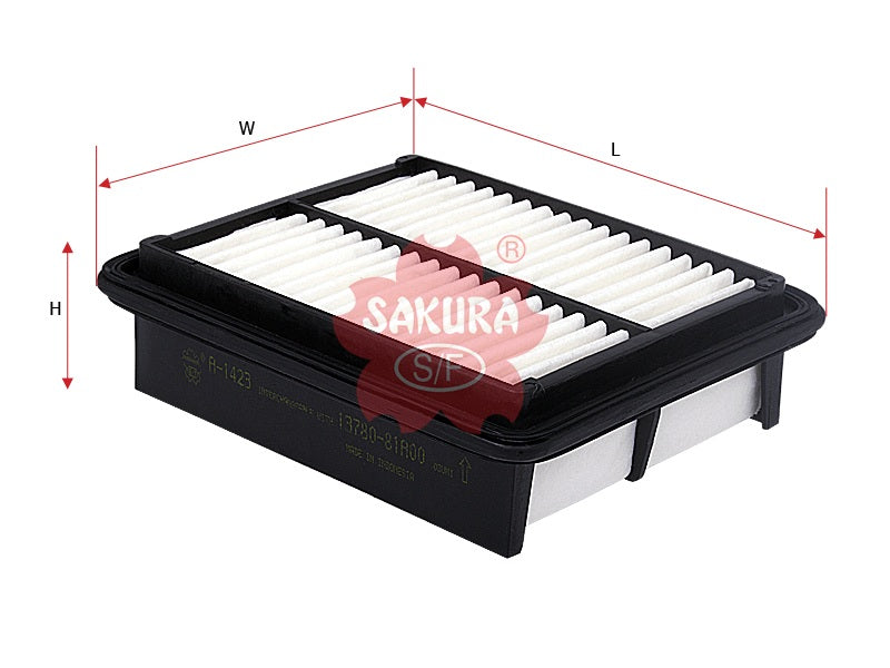 ไส้กรองอากาศ(ไส้กรอง) SAKURA, V9112-S009, A-1423, SUZUKI (123883)
