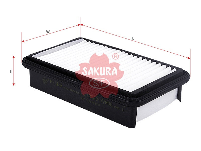 ไส้กรองอากาศ(ไส้กรอง) SAKURA, V9112-S008, A-1426, SUZUKI (123903)