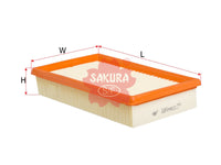 SAKURA,, Air Filter (Element), TY-15372, A-1427, OPEL