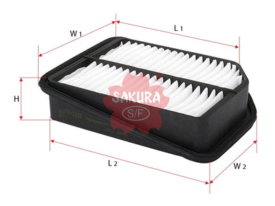 กรองอากาศ(ไส้กรอง) SAKURA, V9112-S017, A-1433, SUZUKI (123904)
