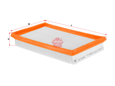 SAKURA,, Air Filter (Element), 13780-86G00, A-14390, SUZUKI