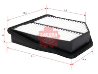 ไส้กรองอากาศ(ไส้) SAKURA, 13780-78K00, A-14420, SUZUKI (123832)