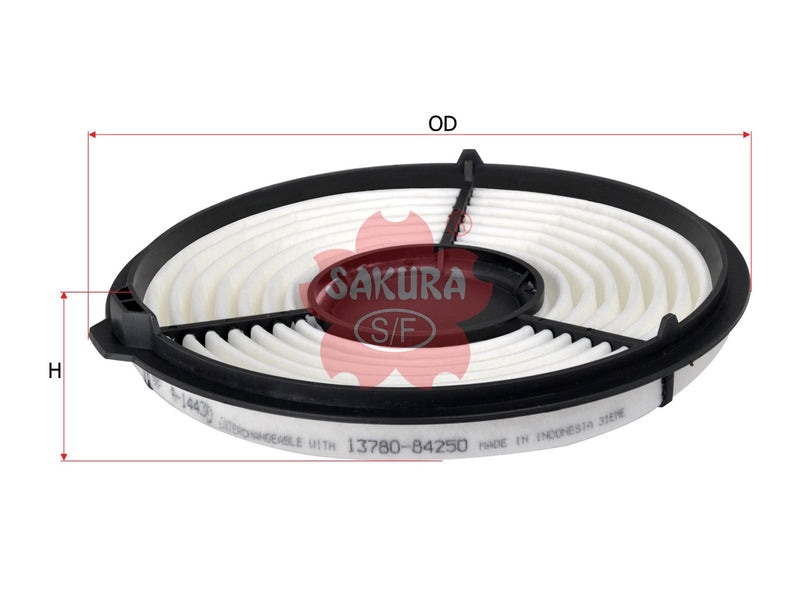 SAKURA,, Air Filter (Element), V9112-S103, A-14430, SUZUKI