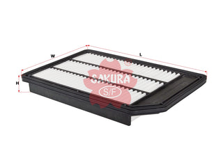 SAKURA,, Air Filter (Element), 13780-57L00, A-14450, SUZUKI