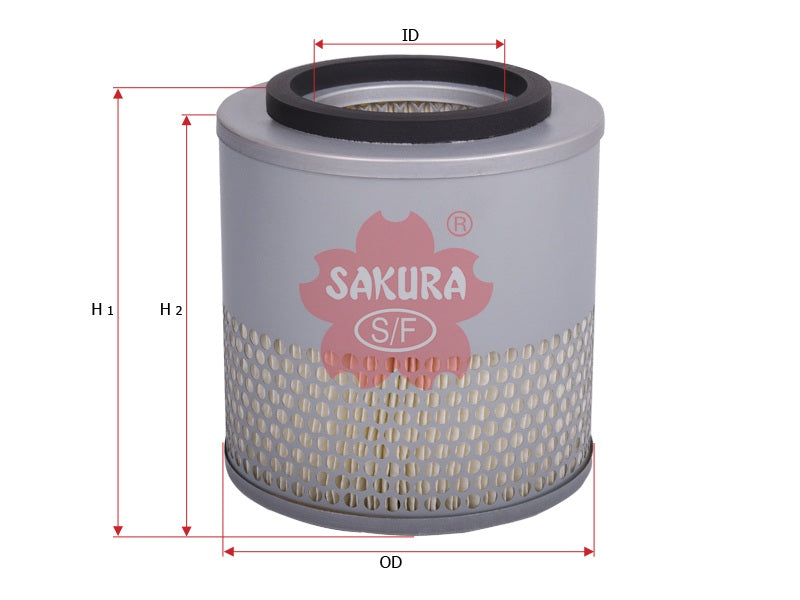 Air Filter (Element), SAKURA, I6-94334906-0, A-1508, ISUZU (125626)