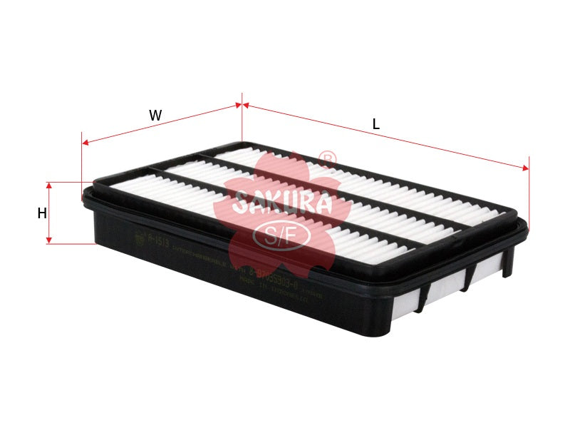 ไส้กรองอากาศ(ธาตุ), SAKURA, V9112-Z002, A-1513, SUBARU (124180)
