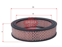 ไส้กรองอากาศ(ธาตุ) SAKURA, 9-44250720-0, A-1520, NISSAN (125117)