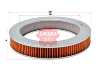 SAKURA,, Air Filter (Element), 17220-PE3-601, A-1606, HONDA