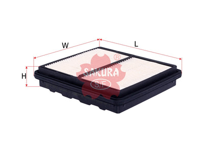 Air Filter (Element)၊ SAKURA၊ 17220-PO7-000၊ A-1613၊ HONDA (124434)
