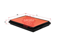 SAKURA,, Air Filter (Element), 143-2023, A-1615, HONDA