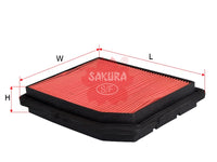 Air Filter (ဒြပ်စင်)၊ SAKURA၊ 17220-PM7-F00၊ A-1616၊ HONDA (126292)
