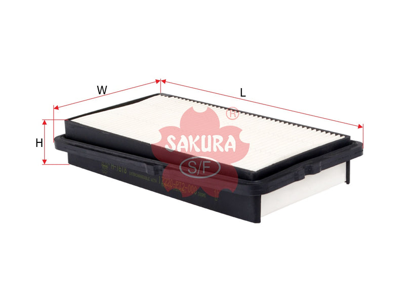 SAKURA,, Air Filter (Element), 25147112, A-1618, HONDA