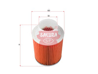 ไส้กรองอากาศ(ไส้กรอง) SAKURA, 17220-PH2-661, A-1628, DAIHATSU (126232)