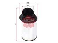 ไส้กรองอากาศ(ไส้กรอง) SAKURA, 25177038, A-1631, ACURA (126287)