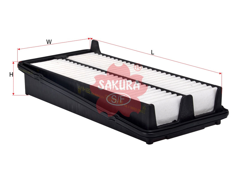 SAKURA,, Air Filter (Element), 143-2029, A-1632, HONDA