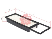 กรองอากาศ(ไส้กรอง) SAKURA, V9112-H036, A-1643, HONDA (126243)