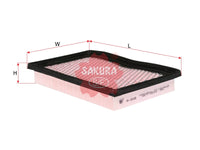 SAKURA,, Air Filter (Element), V9112-H021, A-1648, HONDA