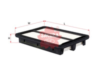 SAKURA,, Air Filter (Element), 17220-PZA-000, A-1656, HONDA