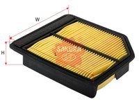 Air Filter (ဒြပ်စင်)၊ SAKURA၊ V9112-H047၊ A-1665၊ HONDA (126239)