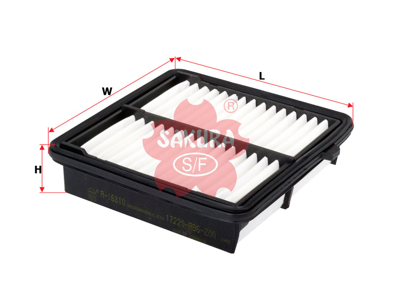 Air Filter (ဒြပ်စင်)၊ SAKURA၊ V9112-H046၊ A-16810၊ HONDA (126254)