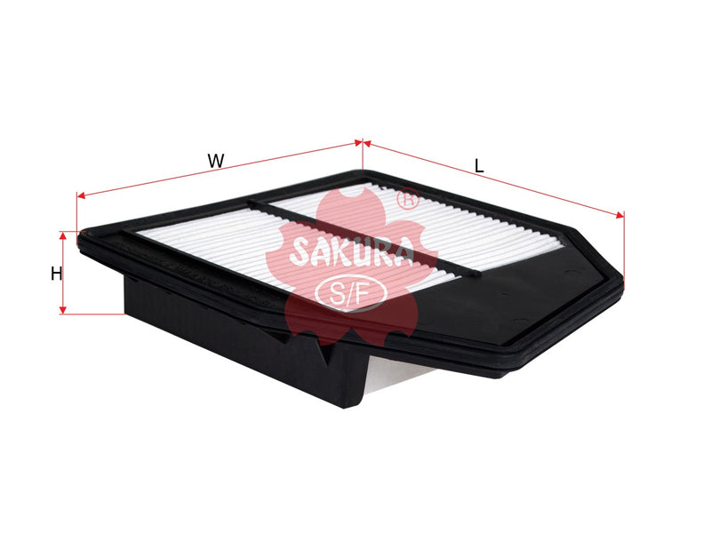 กรองอากาศ(ธาตุ) SAKURA, 17220-R40-A00, A-16830, HONDA (126299)