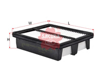 SAKURA,, Air Filter (Element), AY120-HN042, A-16930, HONDA