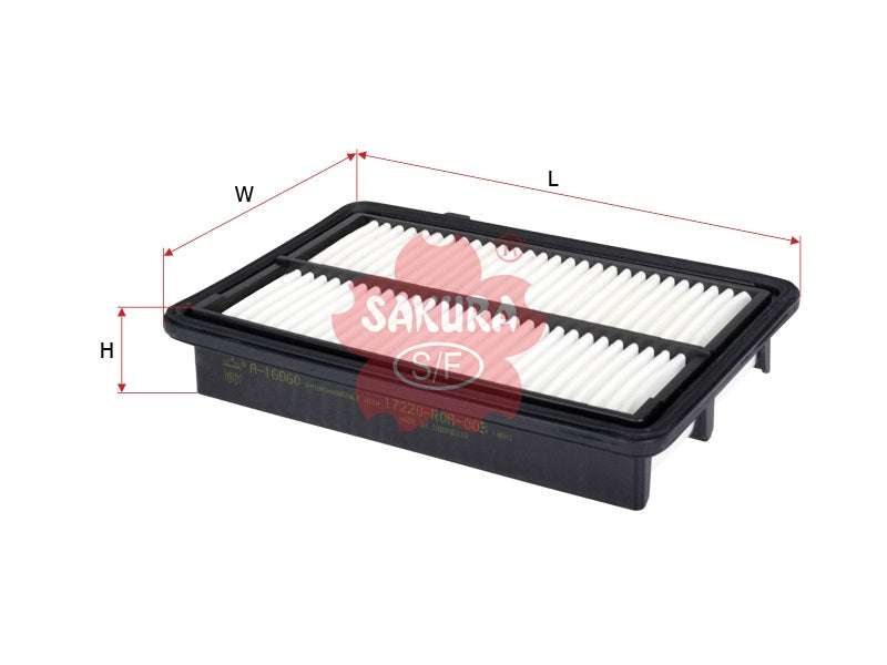 SAKURA,, Air Filter (Element), AY120-HN043, A-16960, HONDA