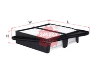 Air Filter (Element)၊ SAKURA၊ 17220-RL5-A02၊ A-16970၊ HONDA (126332)