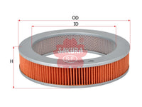 SAKURA,, Air Filter (Element), SOA 516 5102, A-1702, TEREX