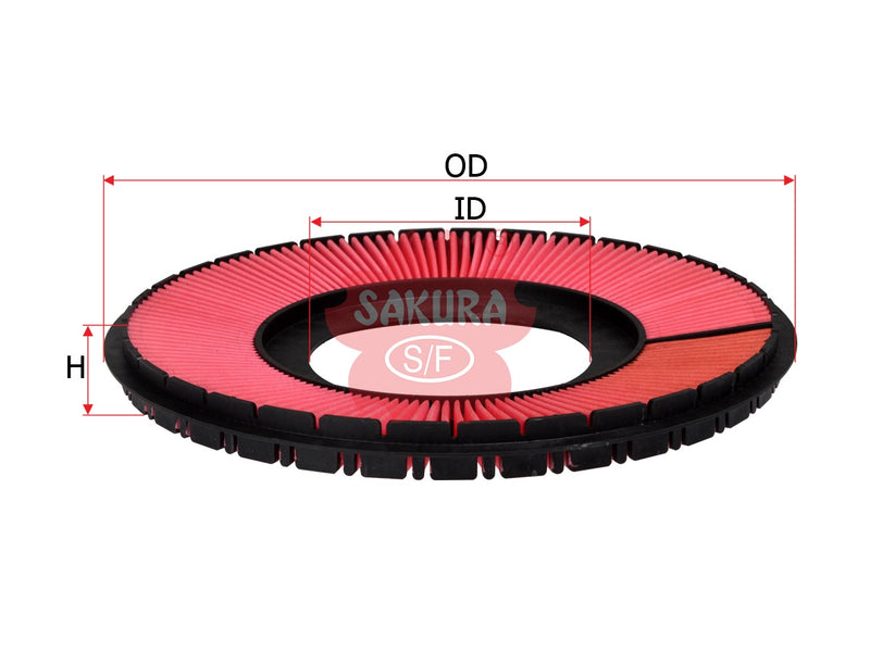 SAKURA,, Air Filter (Element), V9112-E101, A-1709, MAZDA