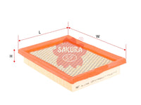 ไส้กรองอากาศ(ไส้กรอง), SAKURA, E9BZ-9601-A, A-1725, MAZDA (125334)