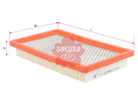 SAKURA,, Air Filter (Element), 143-2002, A-1734, MAZDA