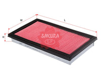 SAKURA,, Air Filter (Element), V9112-E020, A-1752, MAZDA